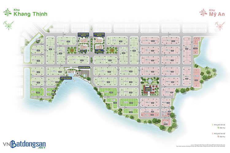 Mặt bằng Khu Khang Thịnh - Khu Mỹ An - Biên Hòa New City