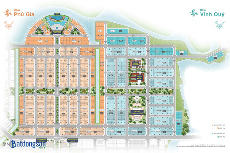 Mặt bằng Khu Ph&uacute; Gia - Khu Vĩnh Qu&yacute; - Bi&ecirc;n H&ograve;a New City