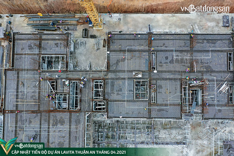 H&igrave;nh ảnh tổng thể Block C - Tiến độ Lavita Thuận An